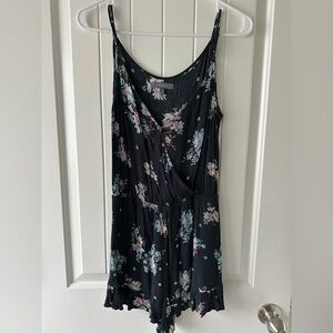BE COOL Navy Floral Romper